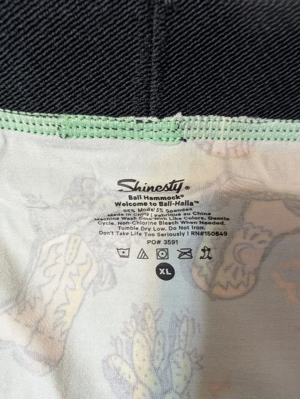 NWT Shinesty cowboy boots ball hammock underwear, XL